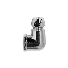 Alkūnė, 3 / 8"x3 / 8" vidinis ir išorinis sriegiai, su veržle