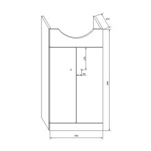 CABINET WITH WASHBASIN NICE 50 CABINET WITH WASHBASIN NICE 50
