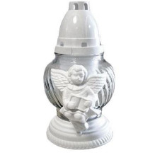 Grave candle Angel, burns 27 hours, 100 g.