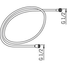 Oras Sensiva Shower Hose L1500 Oras Sensiva Shower Hose L1500