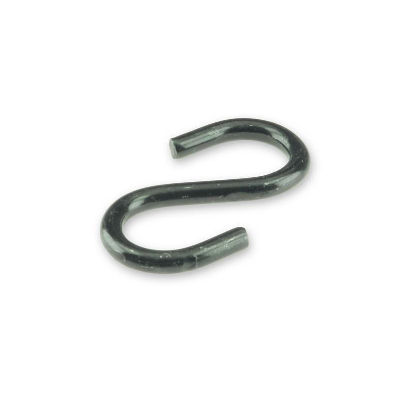 S-HOOKS 4,0X35 RUST BLACK / 7PCS