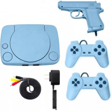 „Riff RF-2GUN“ retro konsolė su 22 8 bitų žaidimais, 2 valdymo svirtimis ir žaidimų pistoletu „Riff RF-2GUN“ retro konsolė su 22 8 bitų žaidimais, 2 valdymo svirtimis ir žaidimų pistoletu