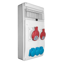 Modulinis skydas R-BOX B.SLIM-10S-7BR-S, 10 mod. 16 / 32A IP44