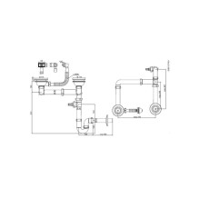 Sifonas dvigubai plautuvei Aniplast LD0515 Sifonas dvigubai plautuvei Aniplast LD0515