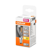 LED lemputė Osram Filam, MIRROR, P45, 4W, E14, 2700K, 350lm LED lemputė Osram Filam, MIRROR, P45, 4W, E14, 2700K, 350lm