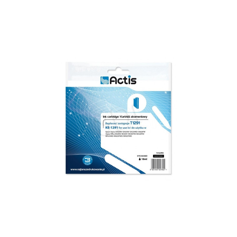 Actis KE-1291 analoginis Epson T1291 Black
