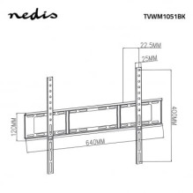 Nedis TVWM1051BK