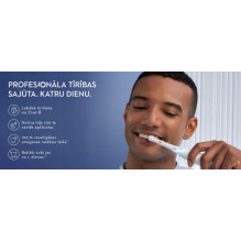 „Oral-B iO6“ serijos „Duo“ balta / rožinė smėlio spalvos