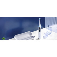„Oral-B iO6“ serijos „Duo“ balta / rožinė smėlio spalvos