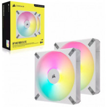 Corsair iCUE AF140 RGB Elite 140 mm PWM Dual Fan Kit CO-9050160-WW White Corsair iCUE AF140 RGB Elite 140 mm PWM Dual Fan Kit CO-9050160-WW White