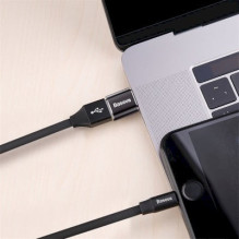 „Baseus CATOTG-01“ USB į USB C tipo 2.4A (juodas) „Baseus CATOTG-01“ USB į USB C tipo 2.4A (juodas)