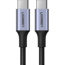 Ugreen USB C tipo į USB C tipo 5A 100W greito įkrovimo 2m pilkas