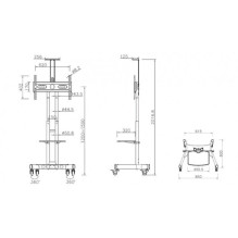 MULTIBRACKETS MB-2319 M Public floorstand MULTIBRACKETS MB-2319 M Public floorstand