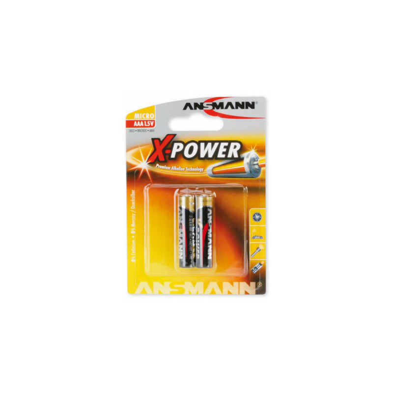 Ansmann AAA2xLR03 „X-POWER“ baterijos