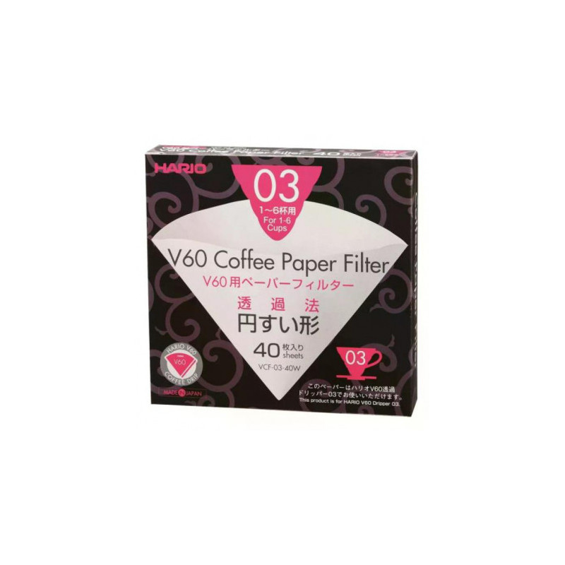 Hario V60-03 40 vnt.