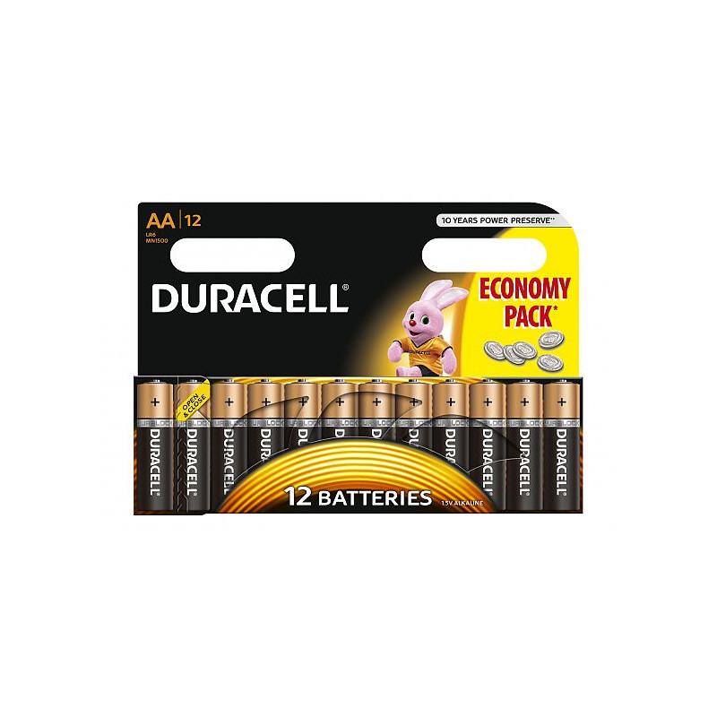 Duracell MN1500 Basic AA (LR06) baterijos x12