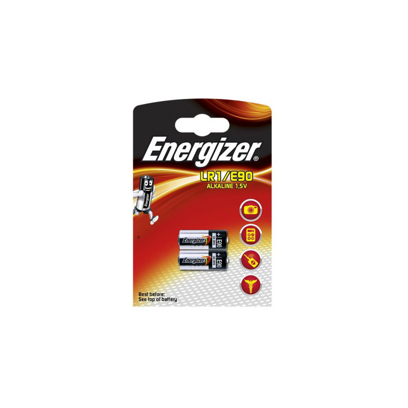 „Energizer“ baterijos LR1 / E90, 2 vnt. pakuotėje