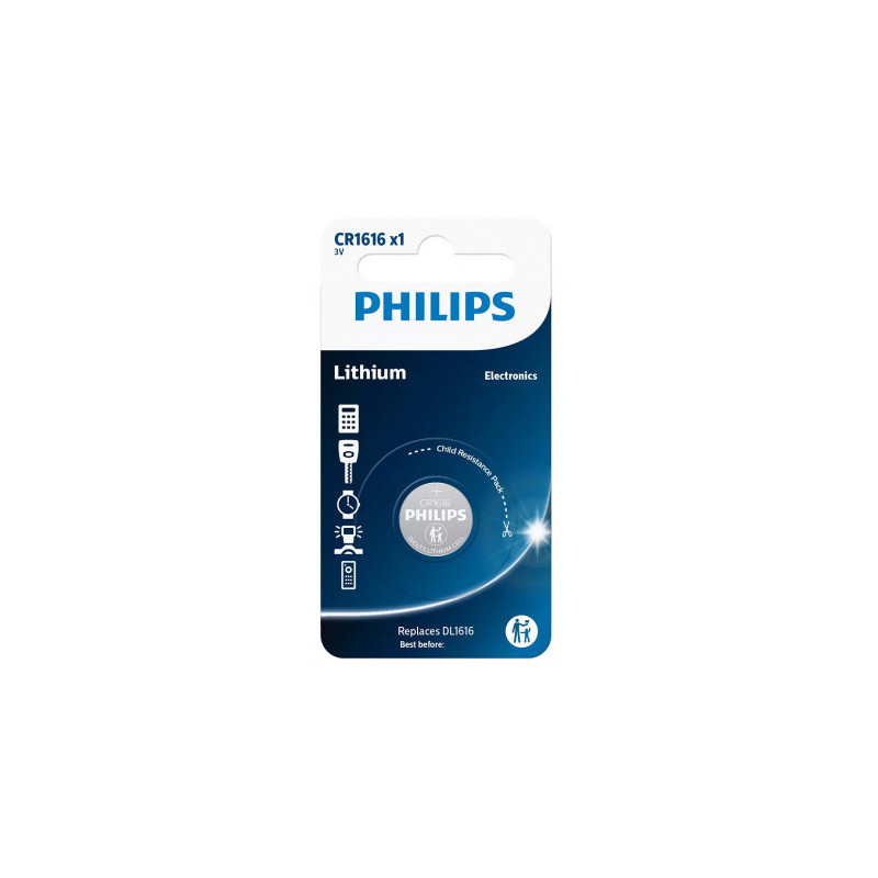 „Philips CR1616 / 00B“ ličio baterija (1 vnt.)