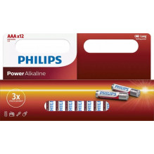 „Philips LR03P12W“ / 10 AAA šarminių baterijų / 12 vnt.