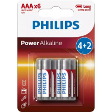 Philips LR03P6BP / 10 Power Alkaline AAA / 6 pcs