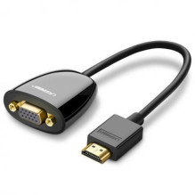 Ugreen MM105 HDMI į VGA adapteris, be garso, juodas