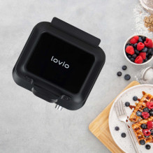 Vaflių keptuvė „Lovio LVWF002BK“, 1500 W, juoda Vaflių keptuvė „Lovio LVWF002BK“, 1500 W, juoda