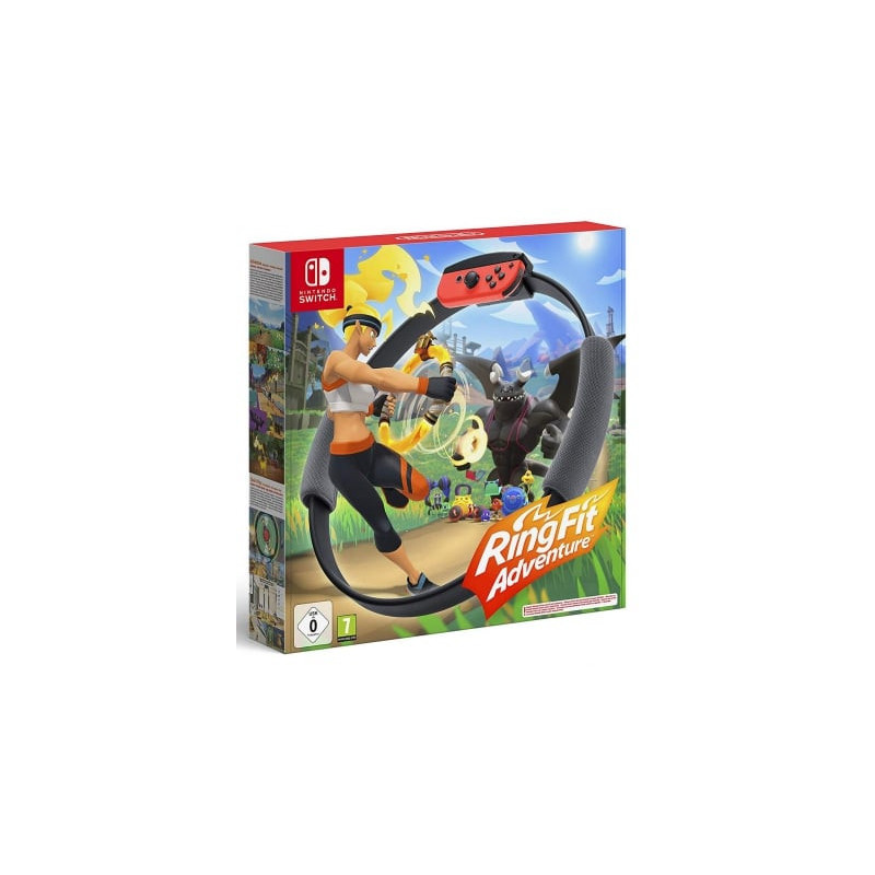 „Nintendo Ring Fit Adventure“ su kojos dirželiu ir „Ring-Con“ jungikliu