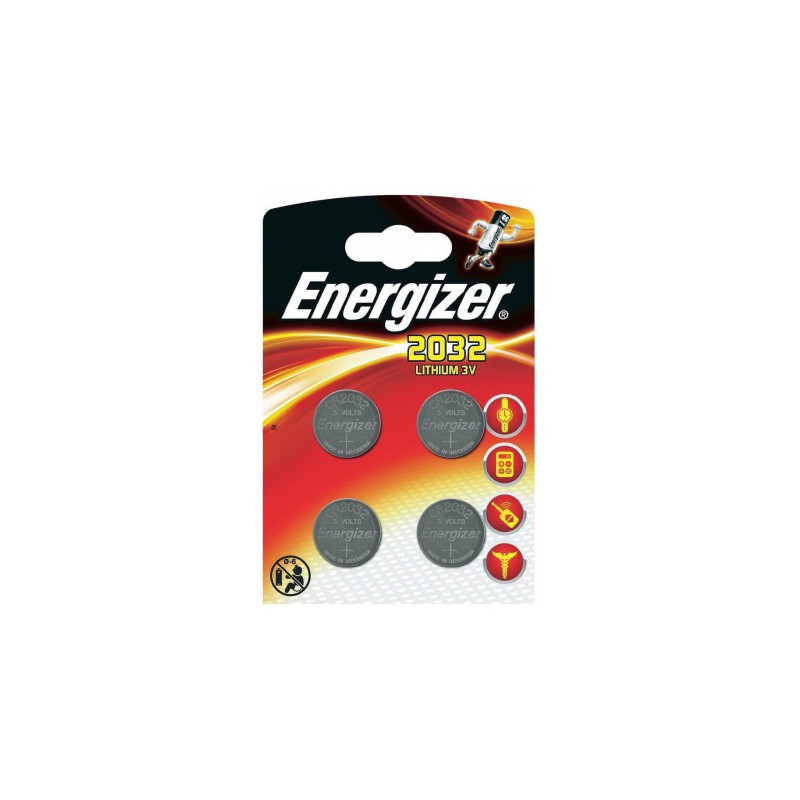 „Energizer“ ličio CR2032 baterijos, 4 vnt.