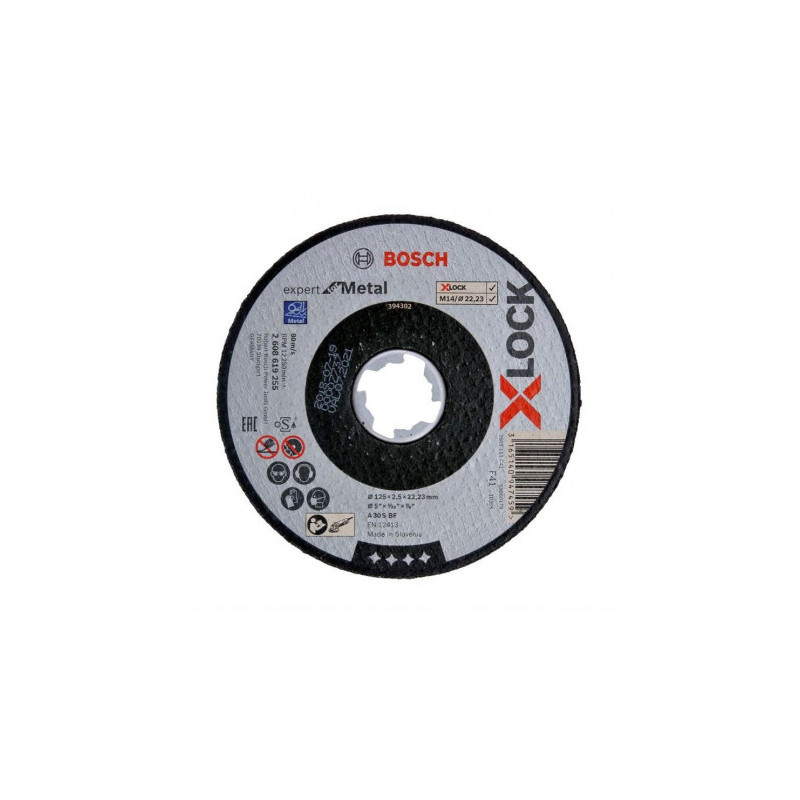 „Bosch X-LOCK“ atskyrimo įrankis 125 x 2,5 mm, EfM, ger. - 2608619255