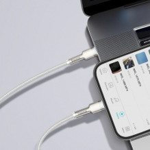 Baseus CATLJK-B02 Cafule 20W USB-C - žaibo baltumo