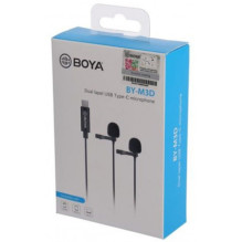 Boya BY-M3D dviguba prisegamoji ausinė