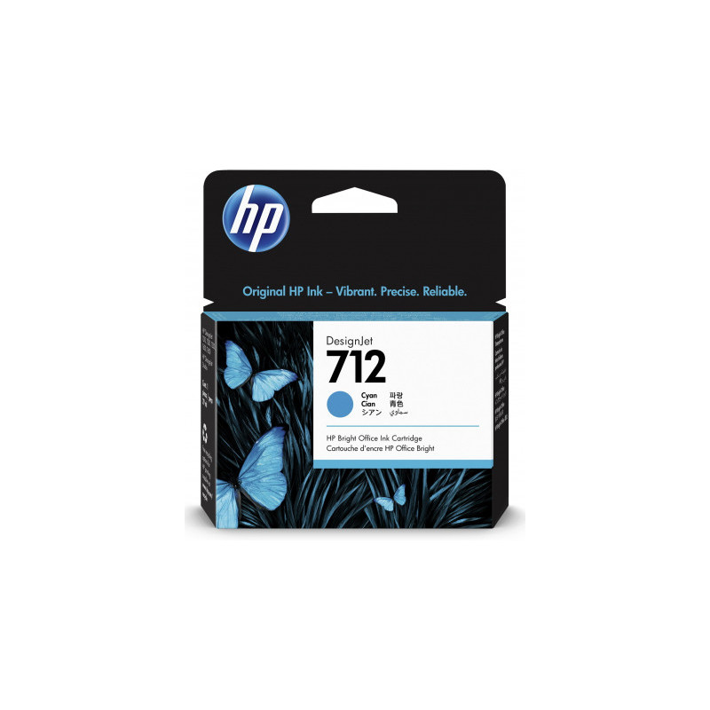 HP 712 29 ml žydra rašalo kasetė 3ED67A