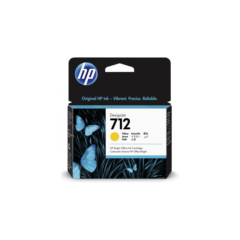 HP 712 29 ml geltona 3ED69A