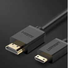 Ugreen 11167 HDMI - mini HDMI cable 19 pin 2.0v 4K 60Hz 30AWG 1.5m Black Ugreen 11167 HDMI - mini HDMI cable 19 pin 2.0v 4K 60Hz 30AWG 1.5m Black