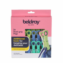 Beldray LA035716RPFEU7 24 Dual-Grip Pegs - Green / Blue Beldray LA035716RPFEU7 24 Dual-Grip Pegs - Green / Blue