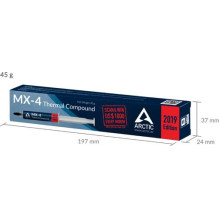 „Arctic MX-4 2019 Edition“ terminis pasta, 45 gramai „Arctic MX-4 2019 Edition“ terminis pasta, 45 gramai