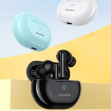 Awei T61 TWS + prijungimo juodas