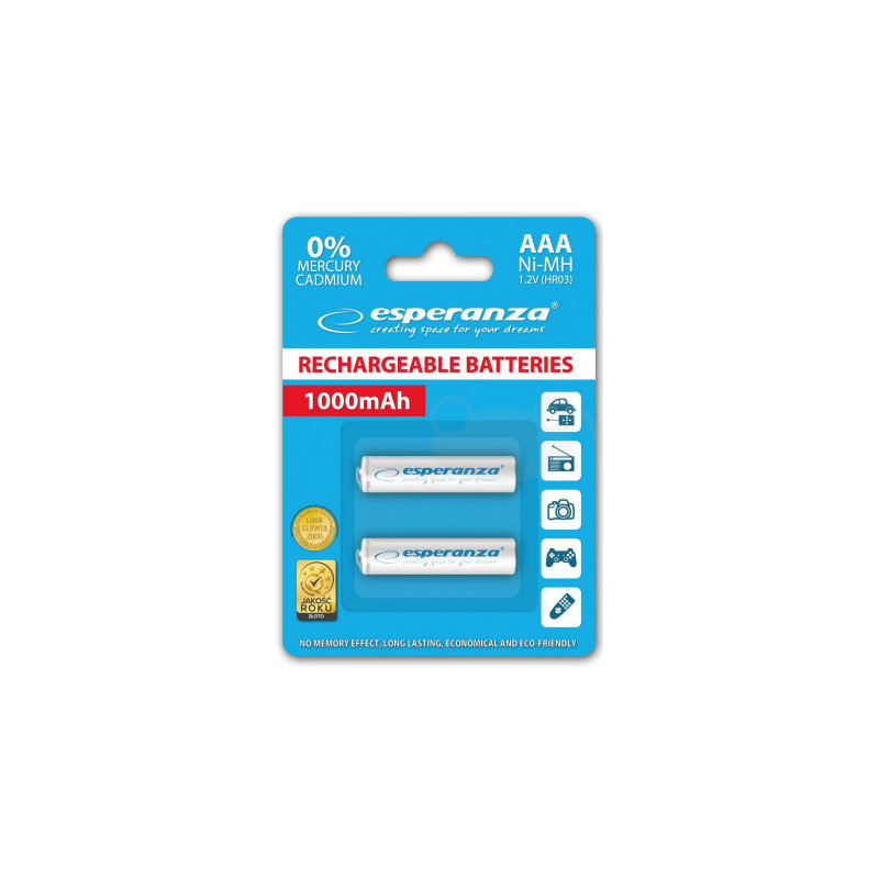 Esperanza Esperanza EZA101W 1000mAh 2-pack