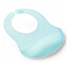 BabyOno Silicone Bib Ultrathin Blue