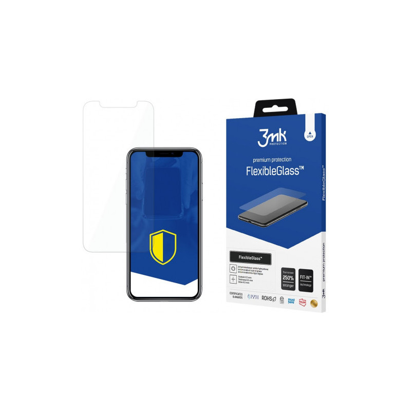 3MK „Lankstus stiklo ekrano apsauginis stiklas iPhone X / XS / 11 Pro“
