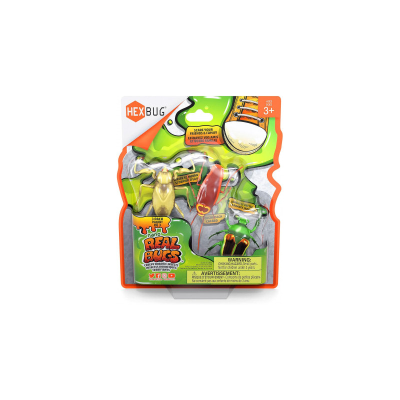 HEX BOTS HEXBUG interactive toy Nano Real Bugs 3 pack