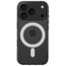 Taktinis „MagForce“ dėklas iPhone 17 Pro telefonui, permatomas
