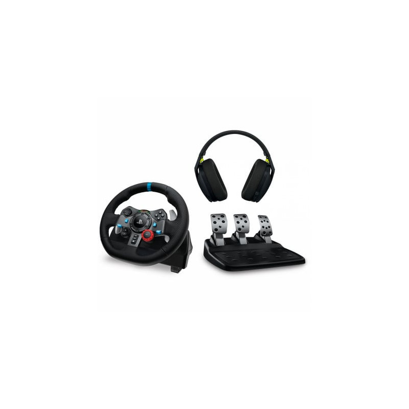 Logitech G29 Driving Force USB for PS5, PS4, PS3 and PC + G435 Black