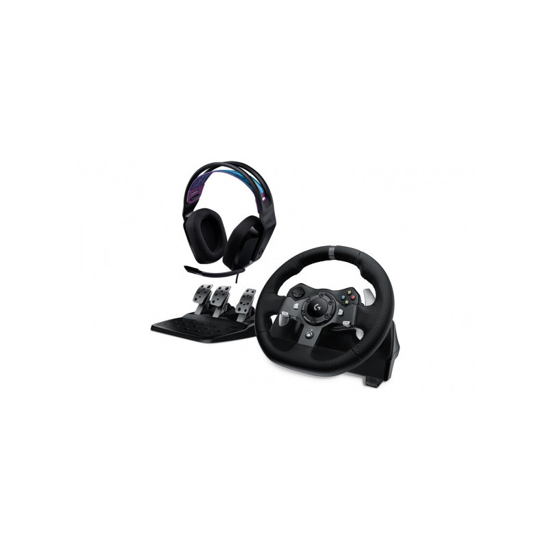 Logitech G920 Driving Force USB for Xbox Series X, S, One and PC + G335 Black