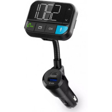 „Nedis“ automobilinis FM siųstuvas su „Gooseneck PD“ 20 W, juodas