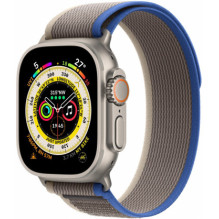 „Apple“ 49 mm mėlynos / pilkos spalvos „Trail Loop“ laikrodis S / M dydžio