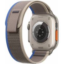 „Apple“ 49 mm mėlynos / pilkos spalvos „Trail Loop“ laikrodis S / M dydžio