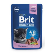 BRIT Premium by Nature Kitten balta žuvis - šlapias kačių ėdalas - 100 g