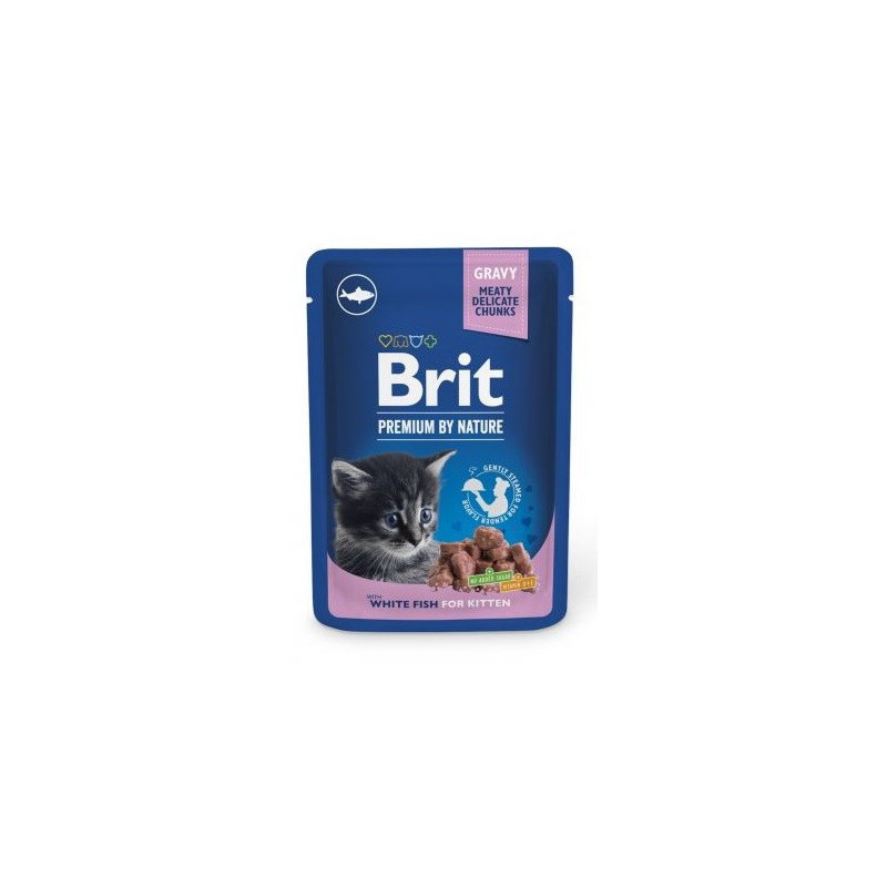BRIT Premium by Nature Kitten balta žuvis - šlapias kačių ėdalas - 100 g