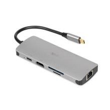 iBox IUH3RJ4K interface hub USB Type-C 5000 Mbit / s Silver iBox IUH3RJ4K interface hub USB Type-C 5000 Mbit / s Silver